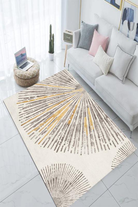 Eco concept, Nude Renk Halı, Çizgili, Geometrik Desen Salon Halısı, Modern Desen Halı, Salon Halısı, Antre Halısı, Mutfak Halısı, Kaymaz Taban Halı, Yıkanabilir Halı, Leke Tutmaz Halı, Dekoratif Salon Halısı