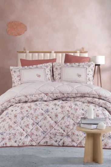 Clasy Ranforce Çift Kişilik Uyku Seti %100 Pamuk  Yeşili