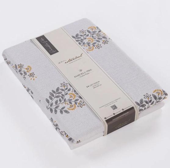 Tek Kişilik Pamuklu Yazlık Baskılı Pike Motif