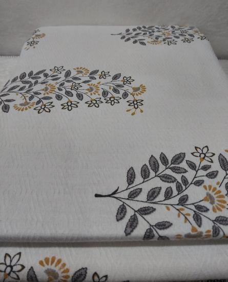 Tek Kişilik Pamuklu Yazlık Baskılı Pike Motif